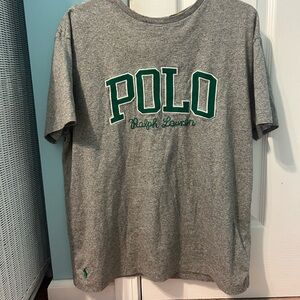 Polo by Ralph Lauren Gray and Green Short Sleeve Tee